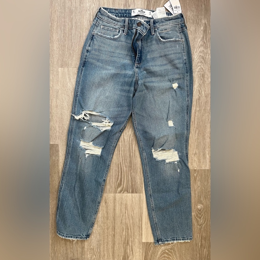Hollister Blue Distressed Women Jeans